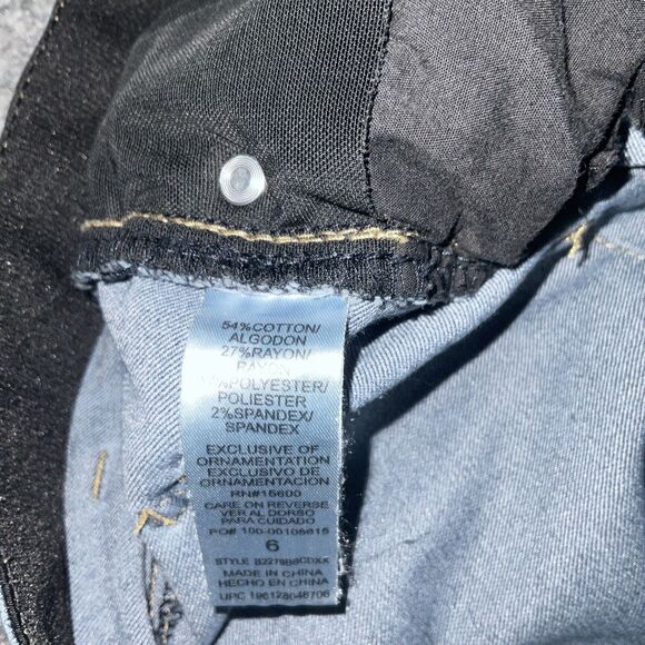 Democracy Jeans Womens Size 6 Blue Denim Ab Technology Skinny - Picture 9 of 10